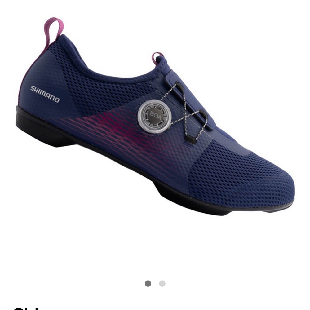 NWT Shimano IC5 indoor cycling shoes sz 40 (approx 8 shoes SPD clip type purple